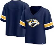 NHL Women's '21-'22 Stadium Series Nashville Predators Gold V-Neck T-Shirt