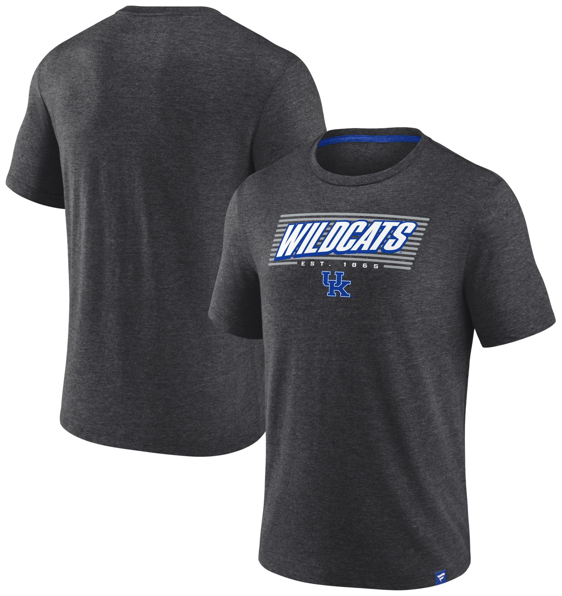 NCAA Men's Kentucky Wildcats Grey Heather Off Stack Logo T-Shirt product image