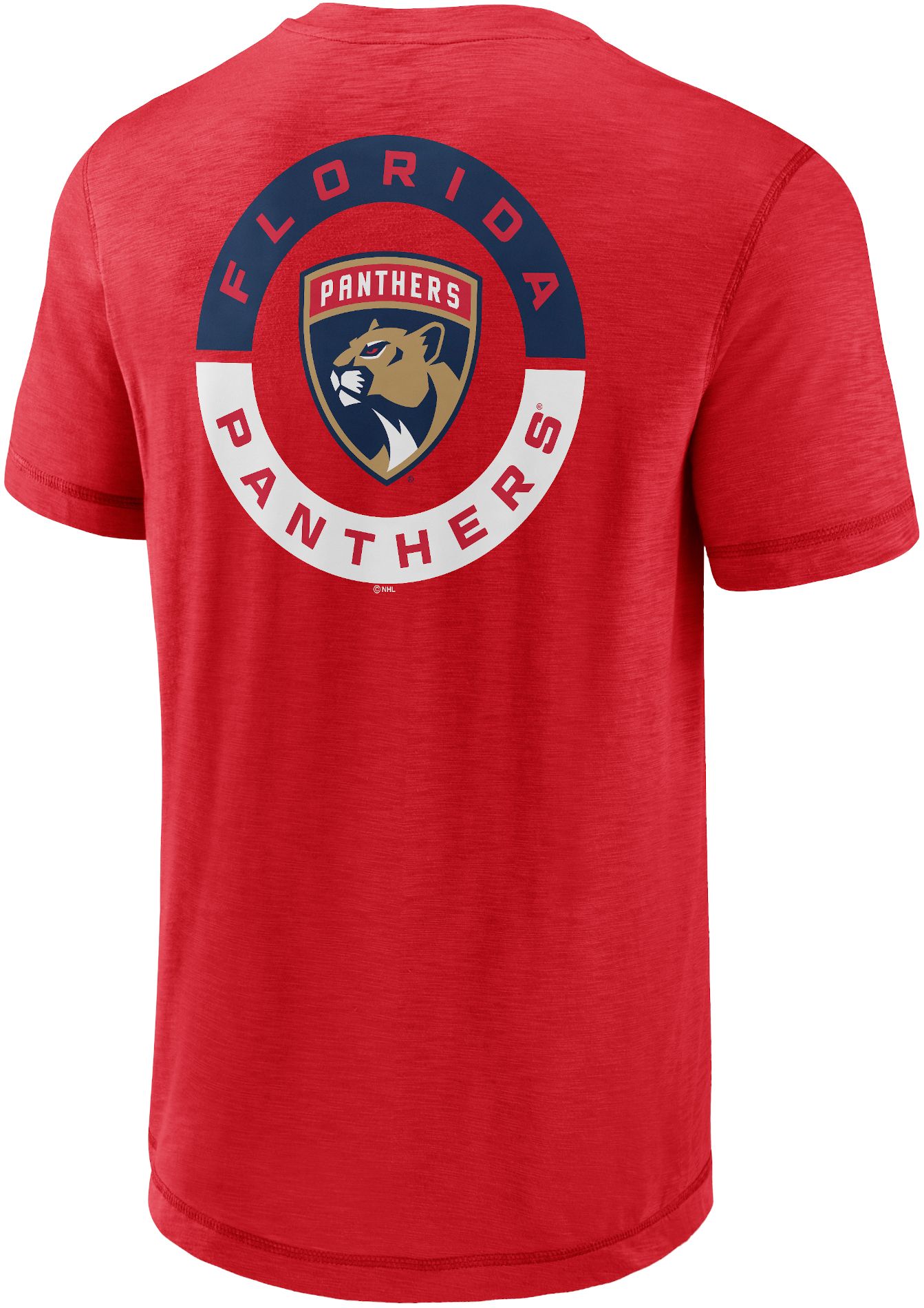 NHL Florida Panthers 2-Hit Logo Red T-Shirt