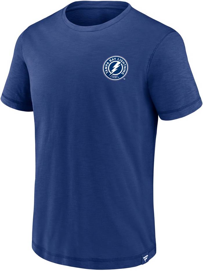 Men's Tampa Bay Lightning Fanatics Branded Blue Authentic Pro Long Sleeve  T-Shirt
