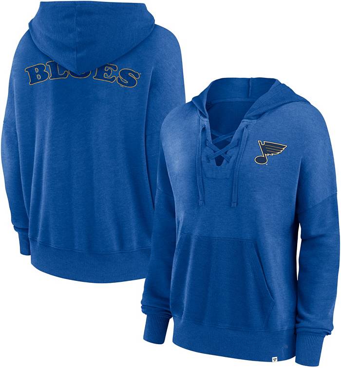 Women's adidas Blue St. Louis Blues Team Issue Pullover Hoodie