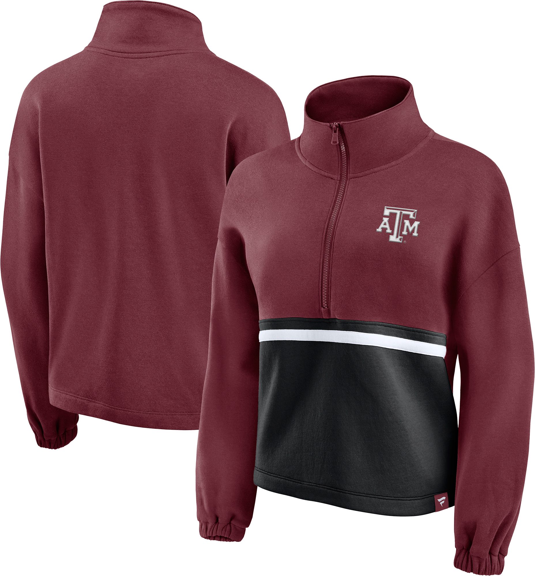 NCAA Women's Texas A&M Aggies Maroon Colorblock 1/2 Zip product image