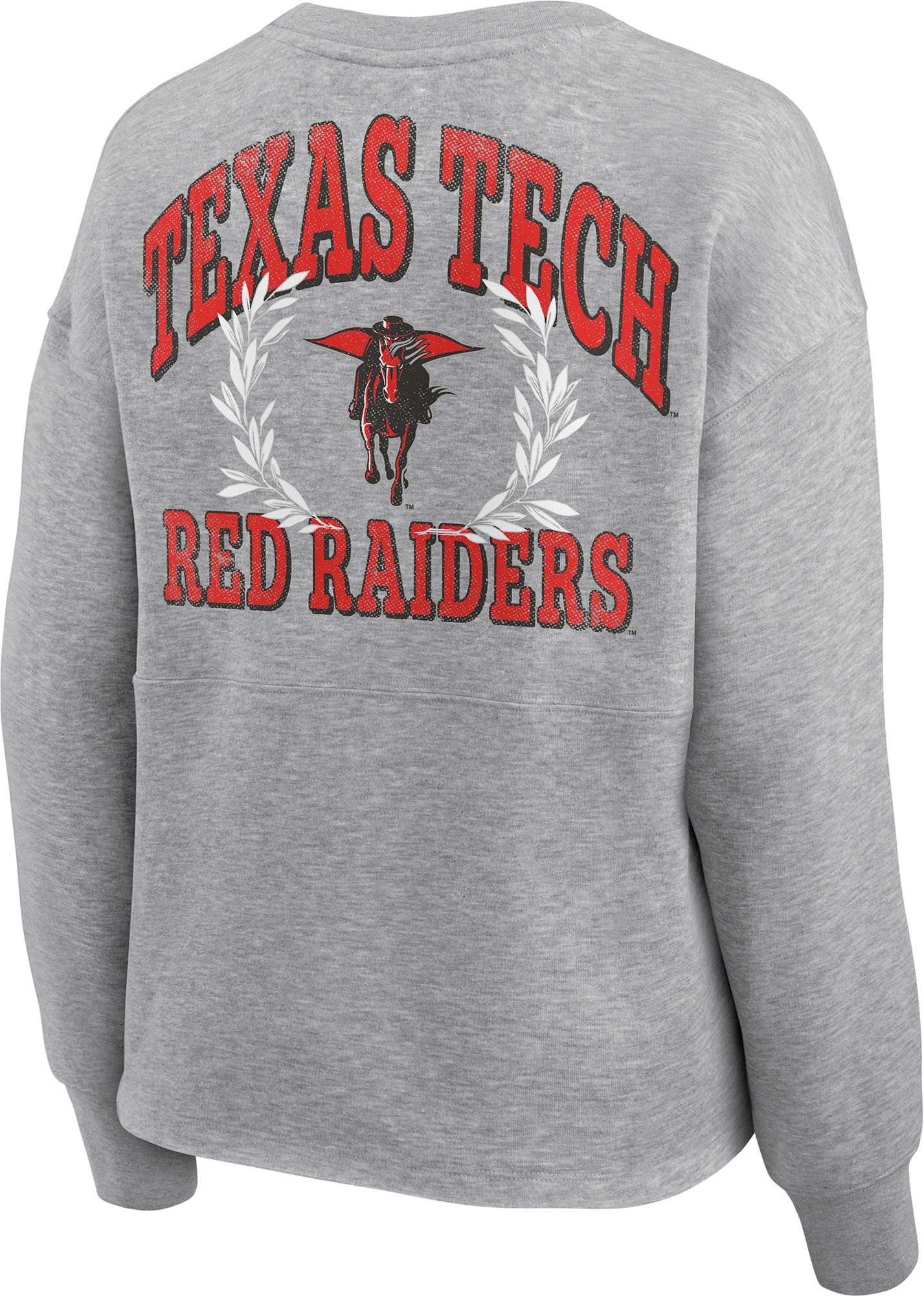 NCAA Women's Texas Tech Red Raiders Grey Heritage Crew Neck Sweatshirt product image