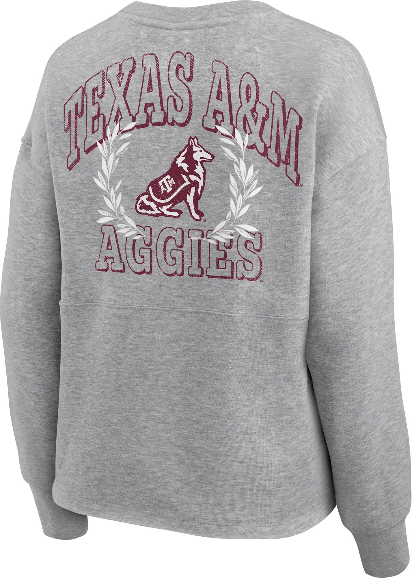 NCAA Women's Texas A&M Aggies Grey Heritage Crew Neck Sweatshirt product image