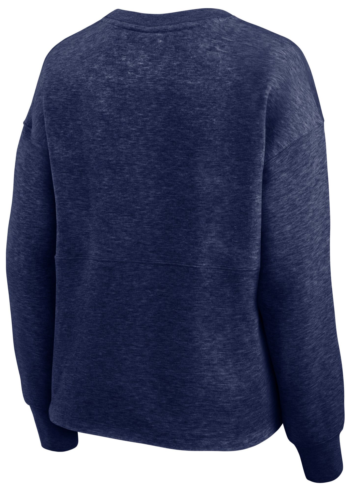 NCAA Women's Notre Dame Fighting Irish Navy Oversized Arch Wordmark Crew Neck Sweatshirt product image