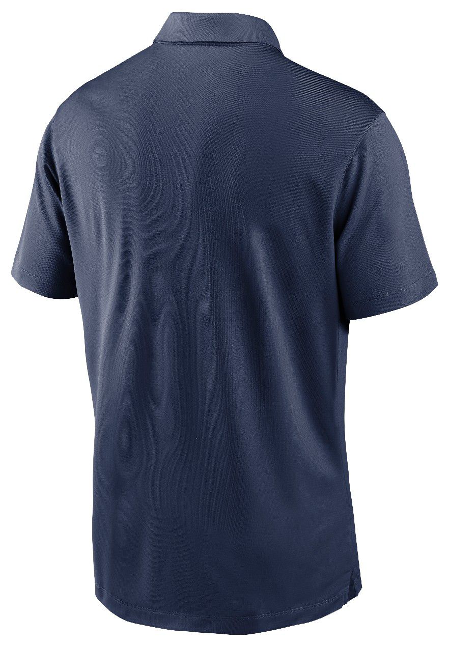 Nike Men's Seattle Mariners White/Navy Striped Vapor Polo product image