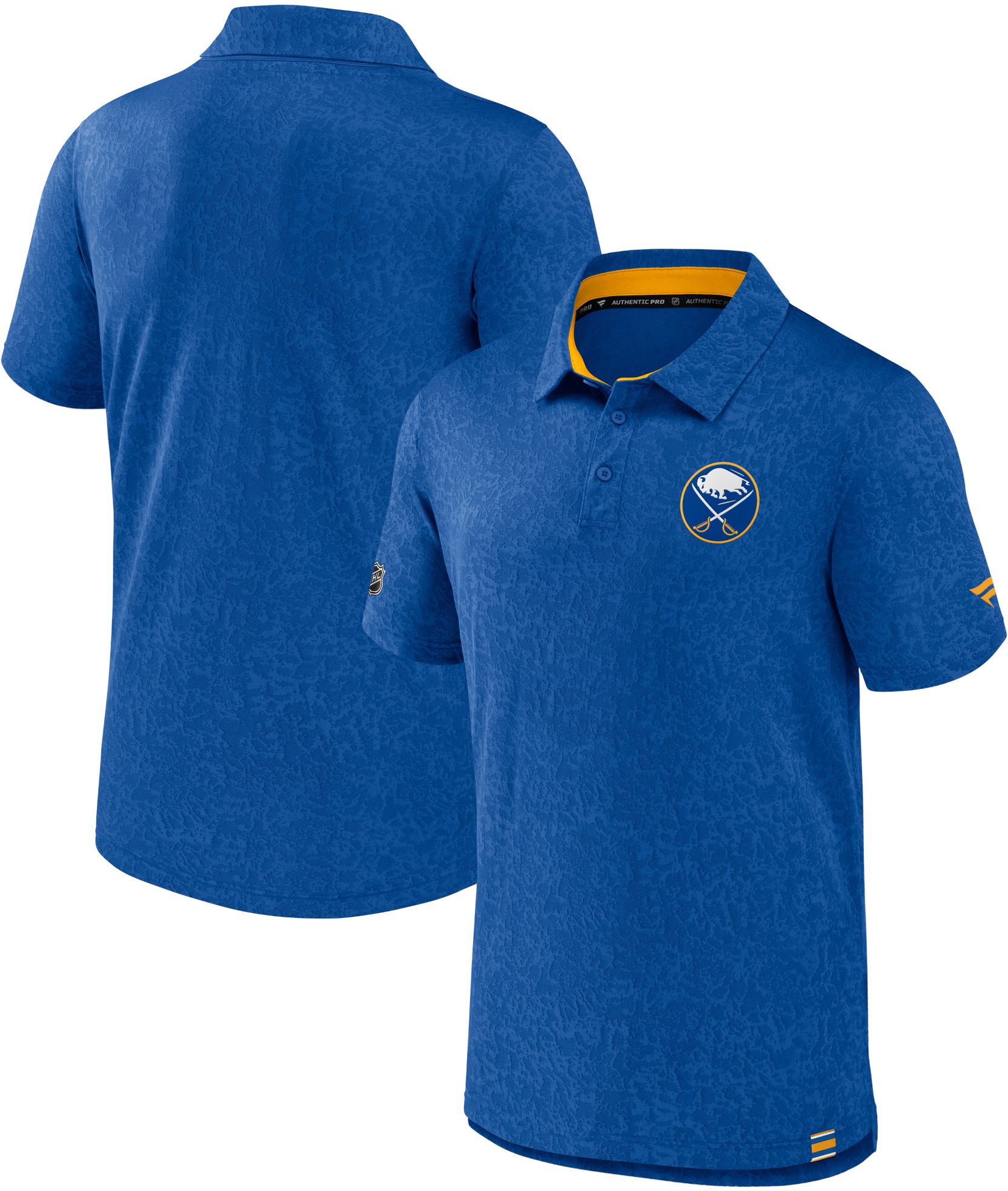 NHL Adult Buffalo Sabres 2023 Authentic Pro Jacquard Royal Polo product image