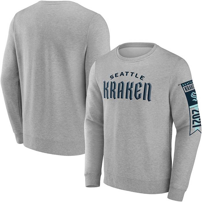 Seattle Kraken Adidas Mock Crewneck Sweater