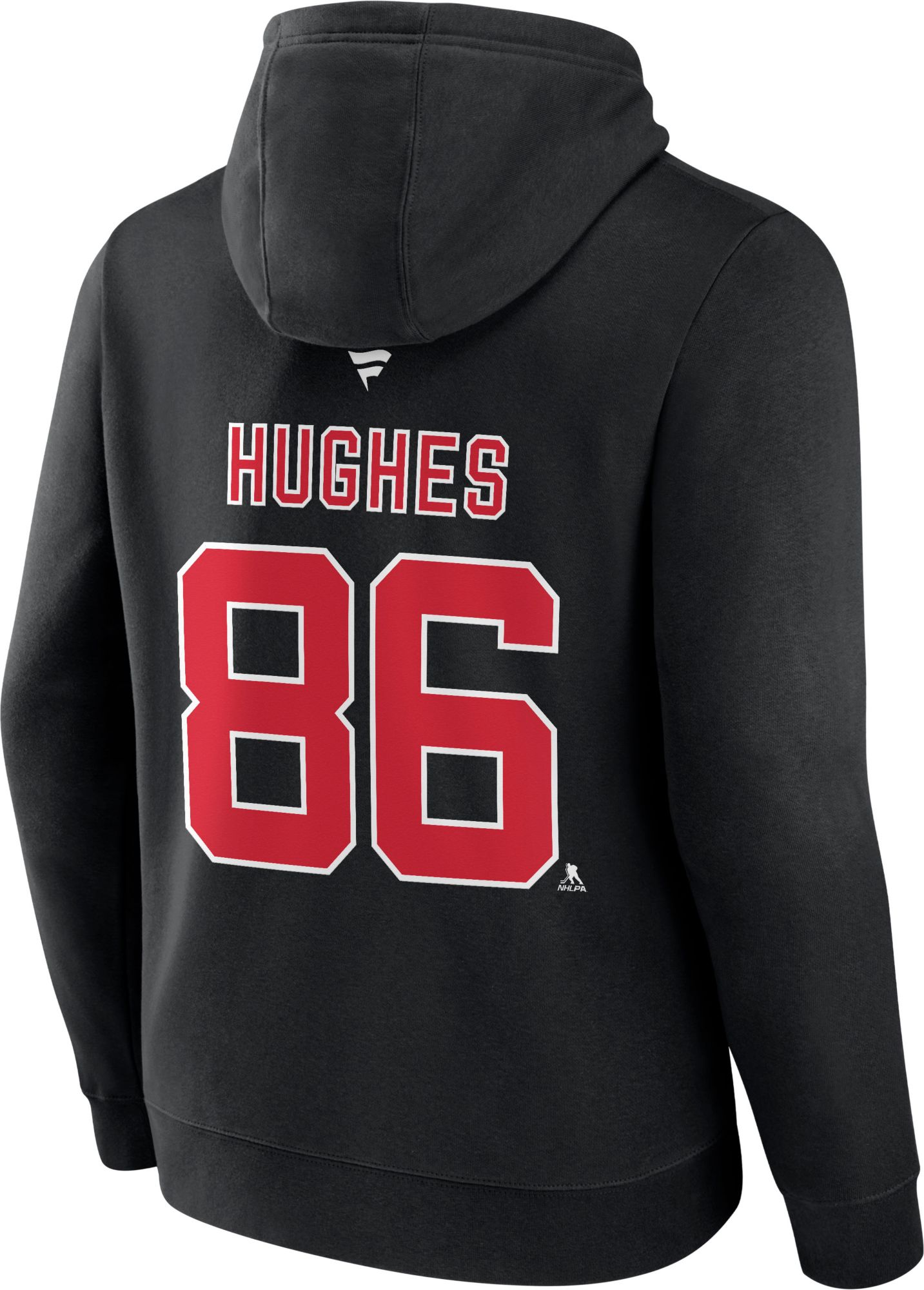 NHL Adult New Jersey Devils Jack Hughes #86 2024-2025 Black Pullover Hoodie product image