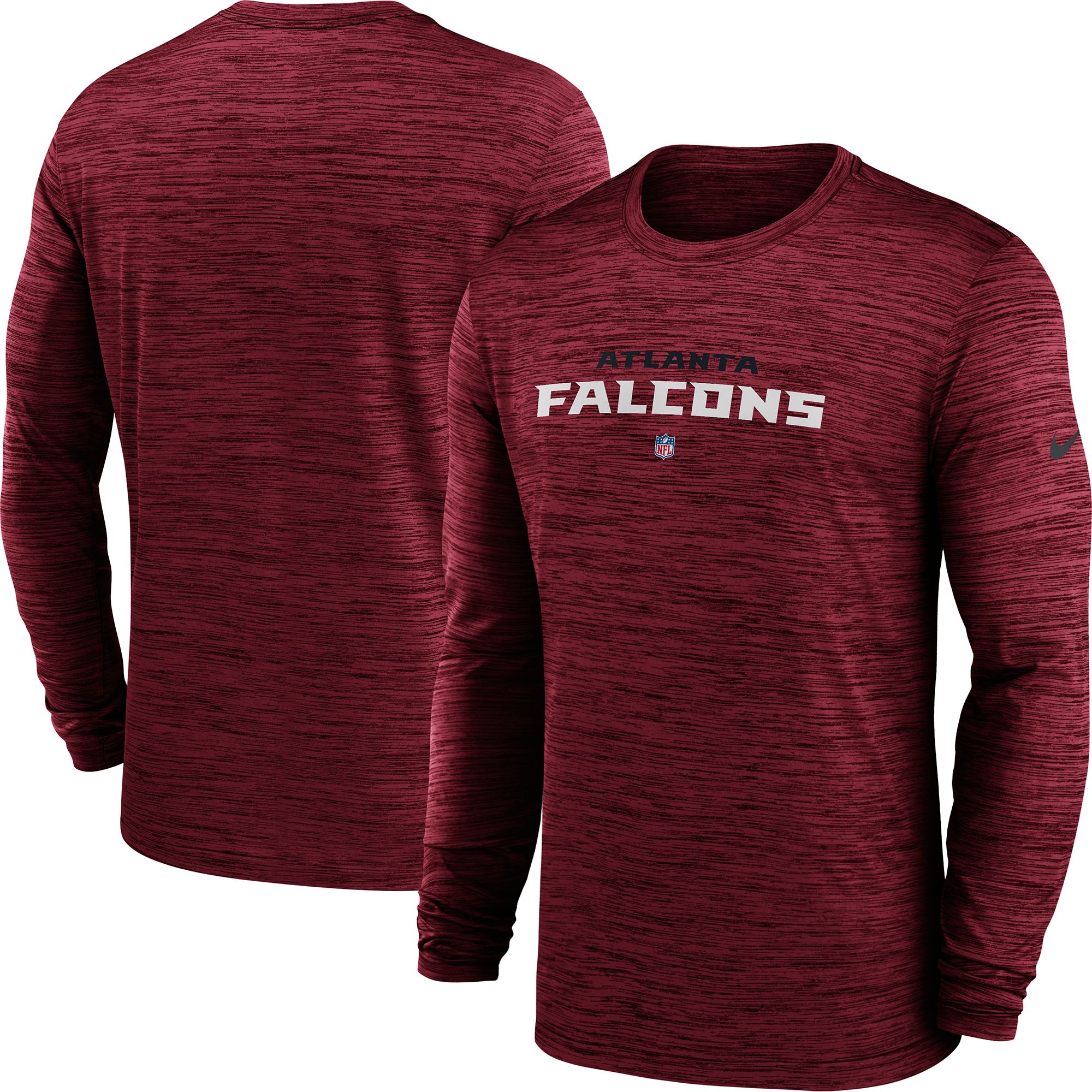 Nike Men's Atlanta Falcons Sideline Velocity Red Long Sleeve T-Shirt