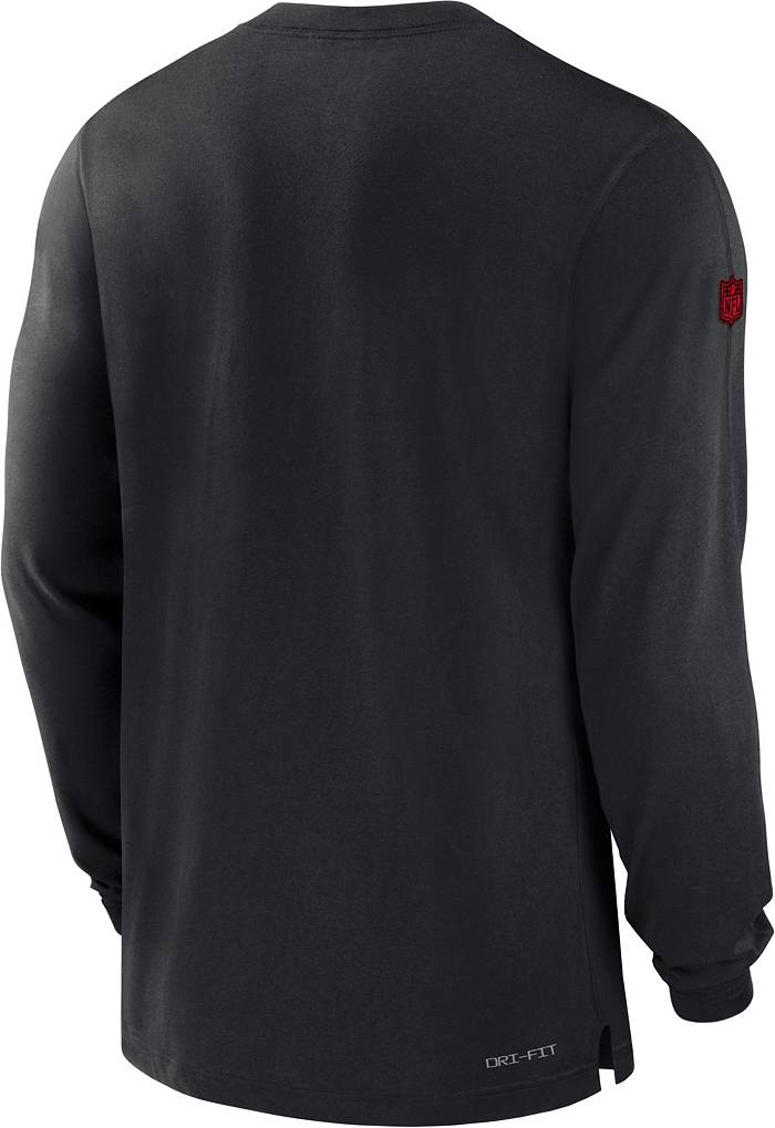 Nike Men's San Francisco 49ers Sideline Player Black Long Sleeve T