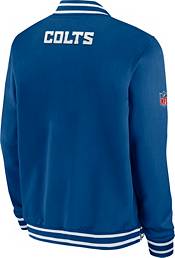 Nike Men's Indianapolis Colts Sideline Coaches Blue Full-Zip Bomber ...