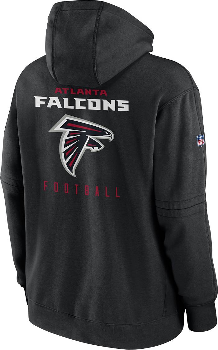 Nike Men's Atlanta Falcons Therma-FIT Color Block Red Full-Zip Hoodie