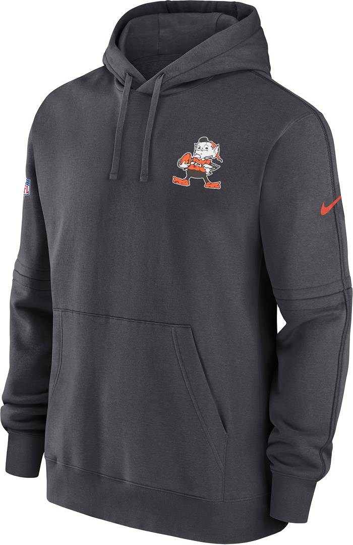 Cleveland Browns Nike Sideline Fan Gear Historic Pullover Hoodie Sweatshirt  NFL