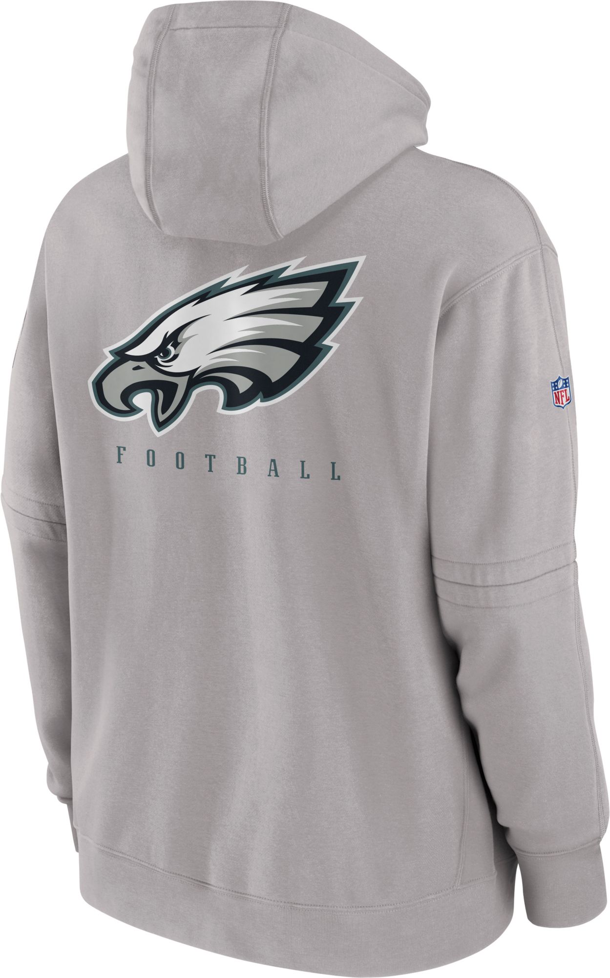 Nike Men's Philadelphia Eagles 2023 Sideline Club Grey Pullover Hoodie