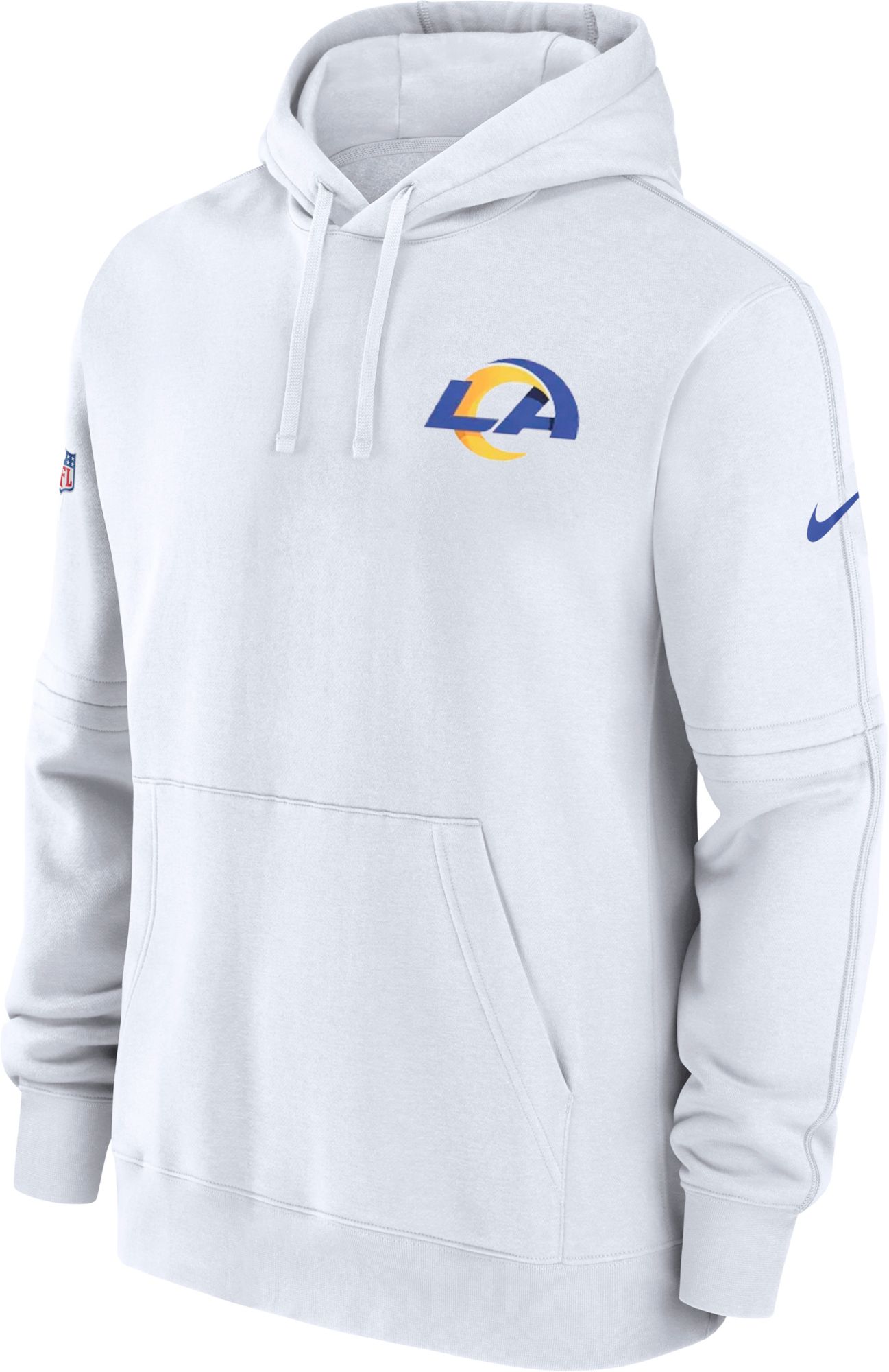 Nike Men's Los Angeles Rams 2023 Sideline Club White Pullover Hoodie |  Dick's Sporting Goods