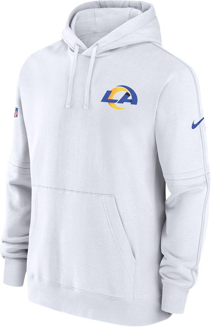 Nike Men's Los Angeles Rams 2023 Sideline Club White Pullover