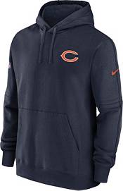 Nike Men's Chicago Bears 2023 Sideline Club Navy Pullover Hoodie product image