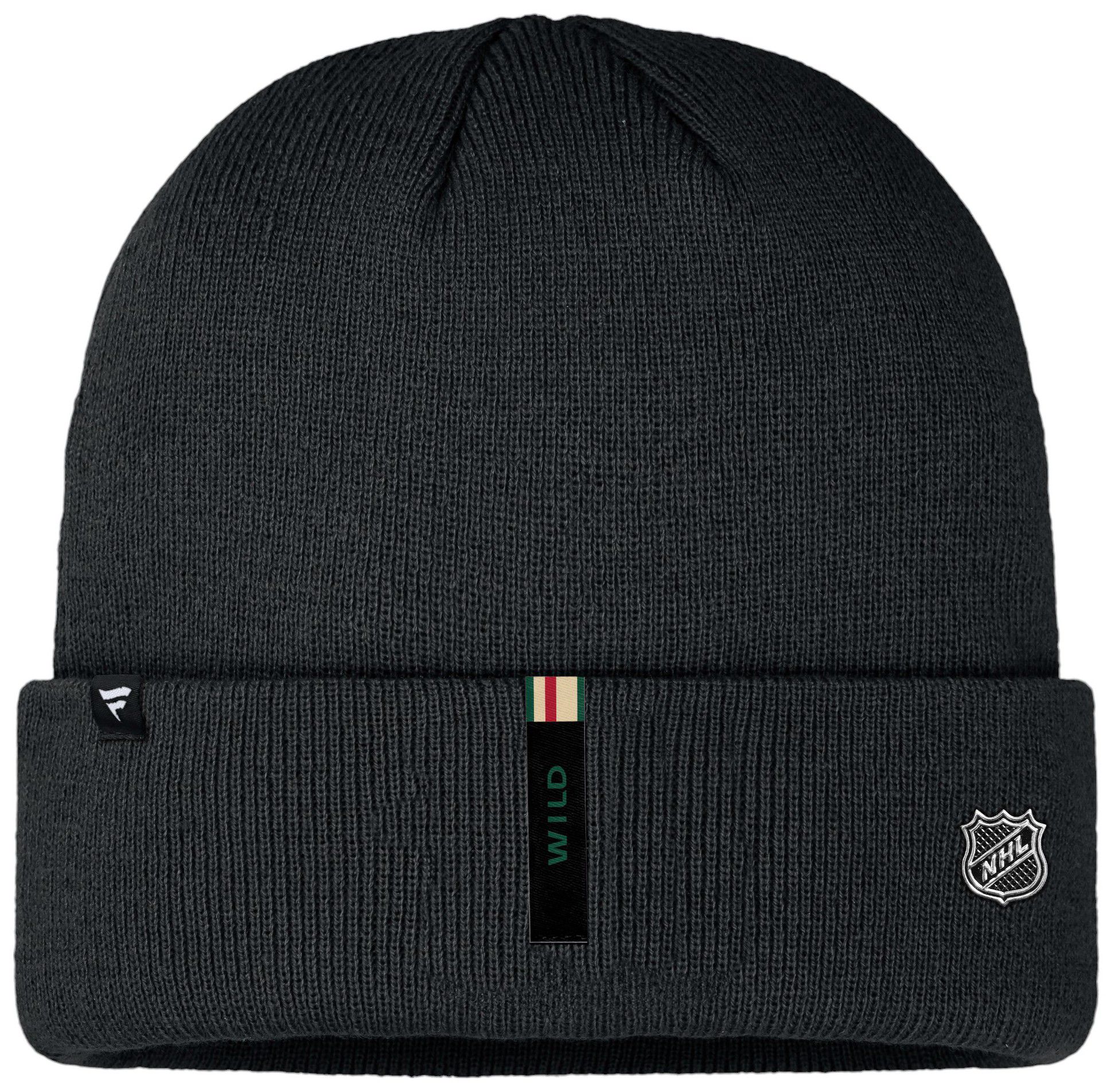 NHL Adult Minnesota Wild 2024 Authentic Pro Black Cuff Beanie product image