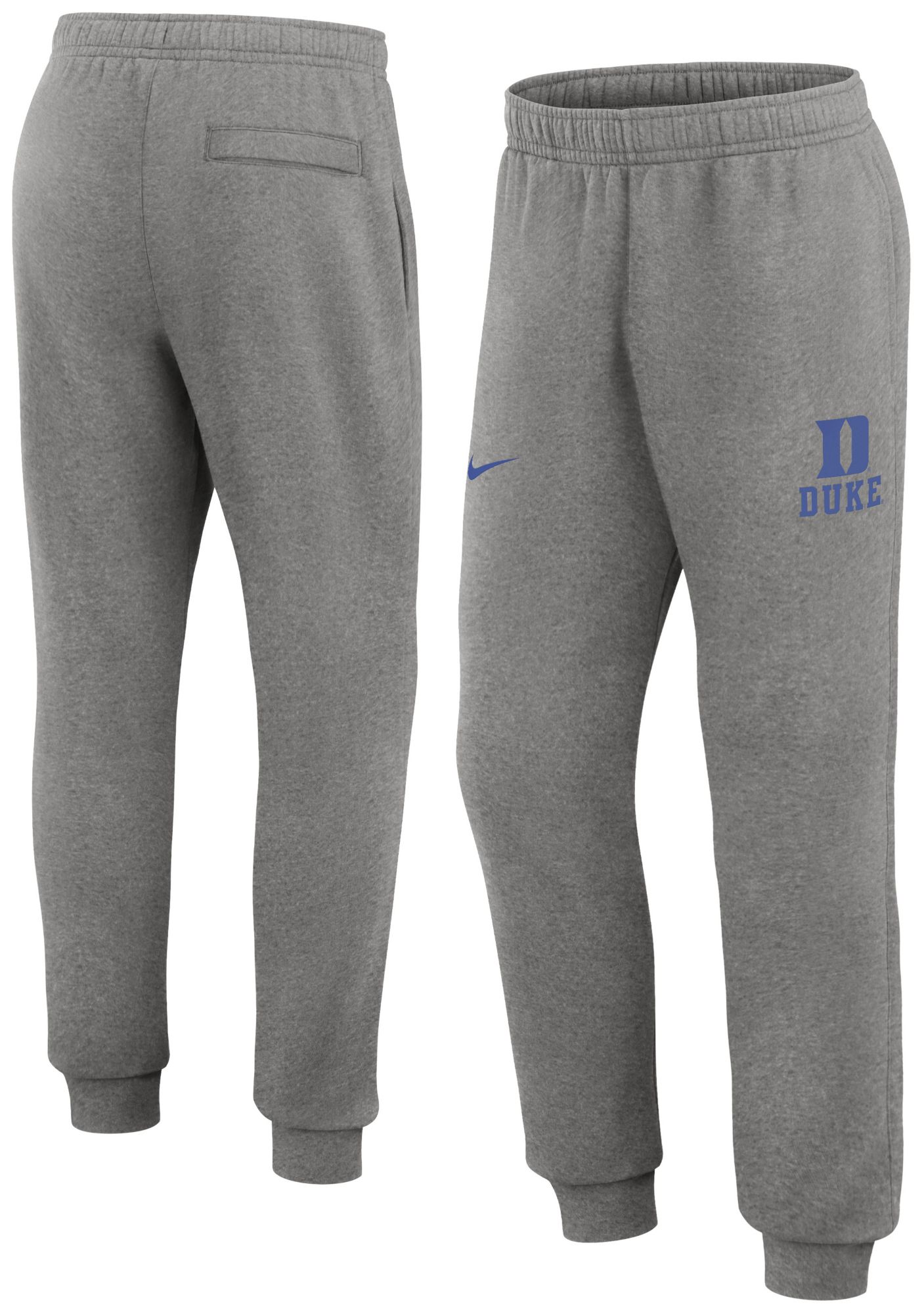 Nike Men's Duke Blue Devils Grey Heather Club Fleece Jogger product image