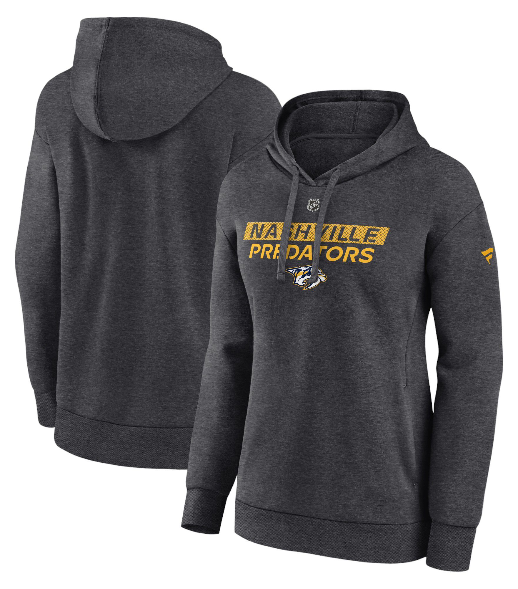 NHL Women's Nashville Predators 2024 Authentic Pro Rinkside Grey Pullover Hoodie product image