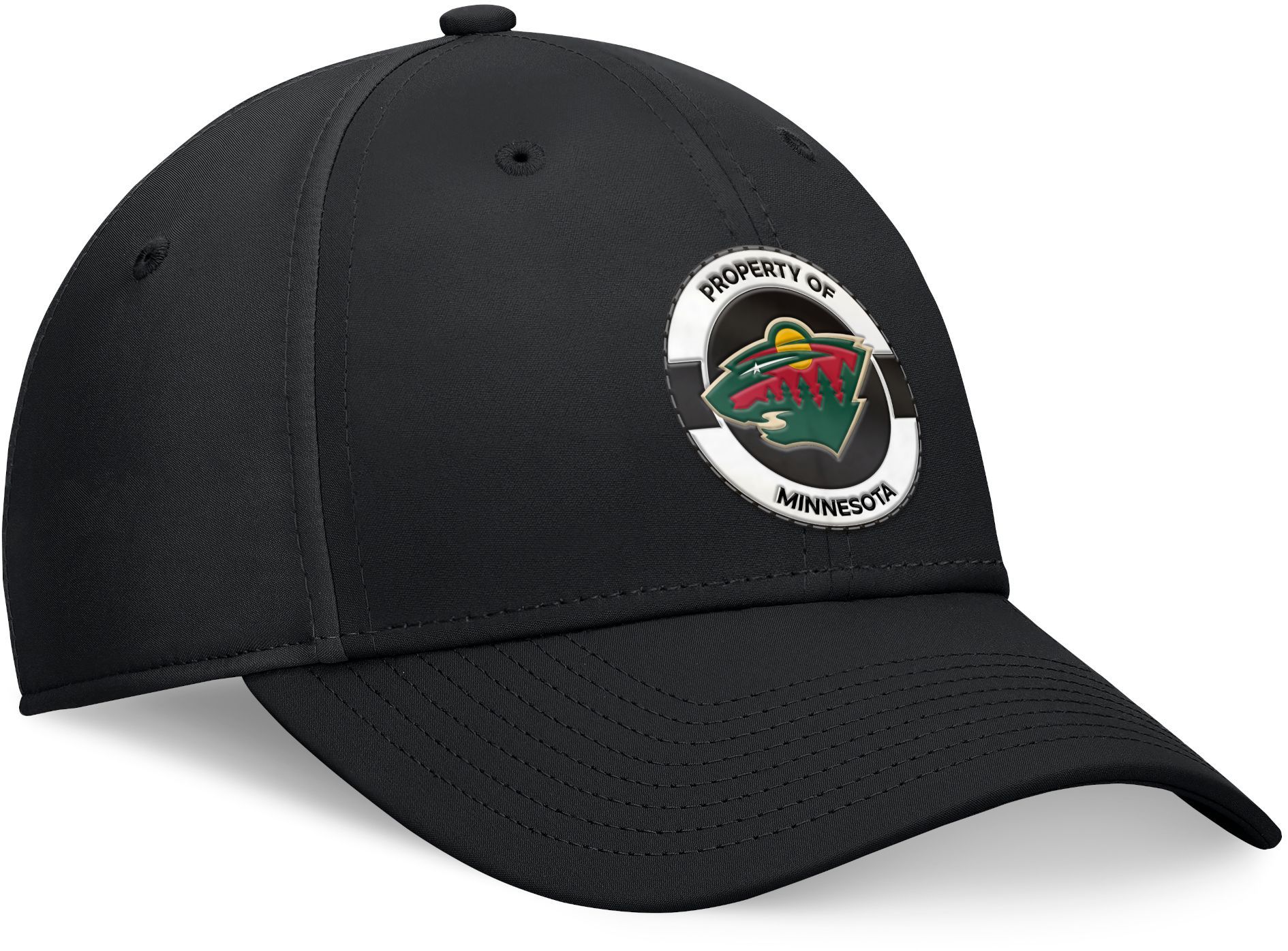 NHL Adult Minnesota Wild 2024-2025 Authentic Pro Practice Black Flex Hat product image