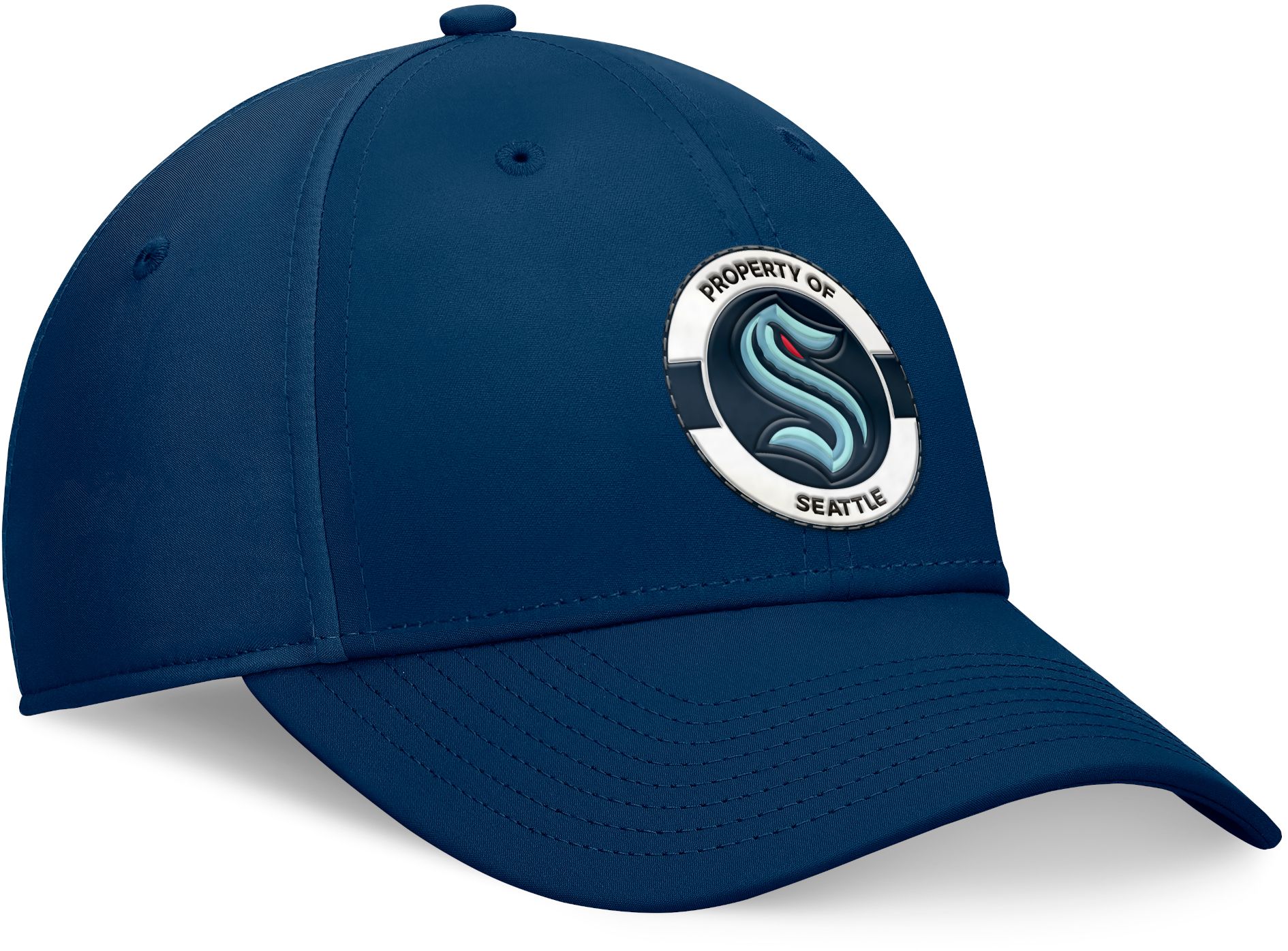 NHL Adult Seattle Kraken 2024-2025 Authentic Pro Practice Navy Flex Hat product image
