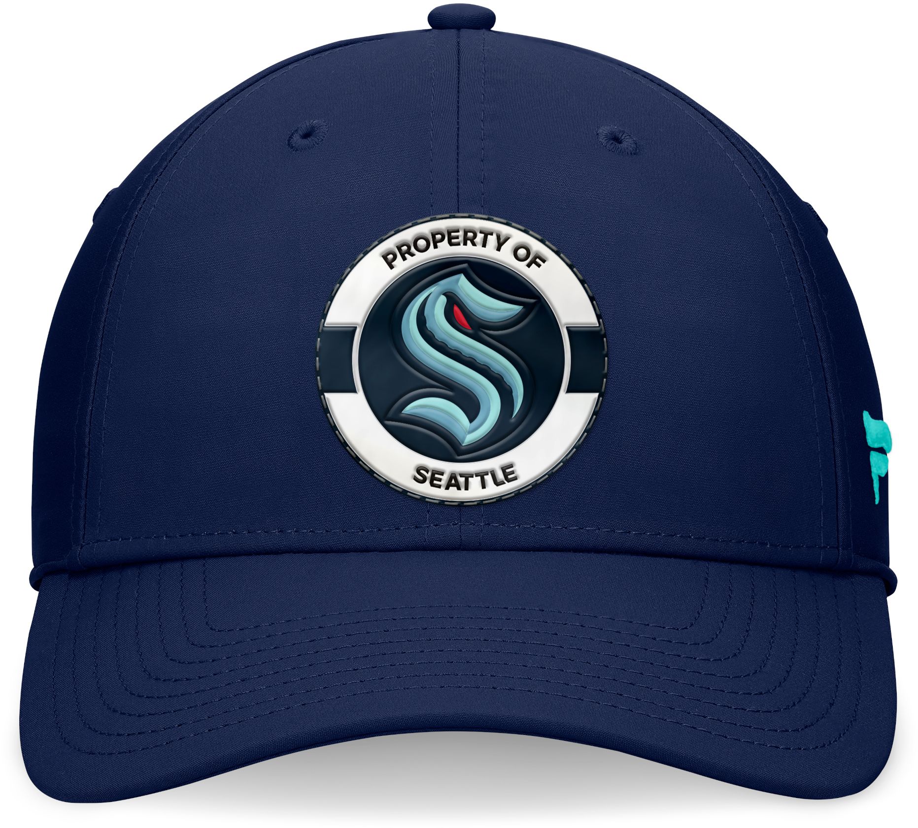 NHL Adult Seattle Kraken 2024-2025 Authentic Pro Practice Navy Flex Hat product image