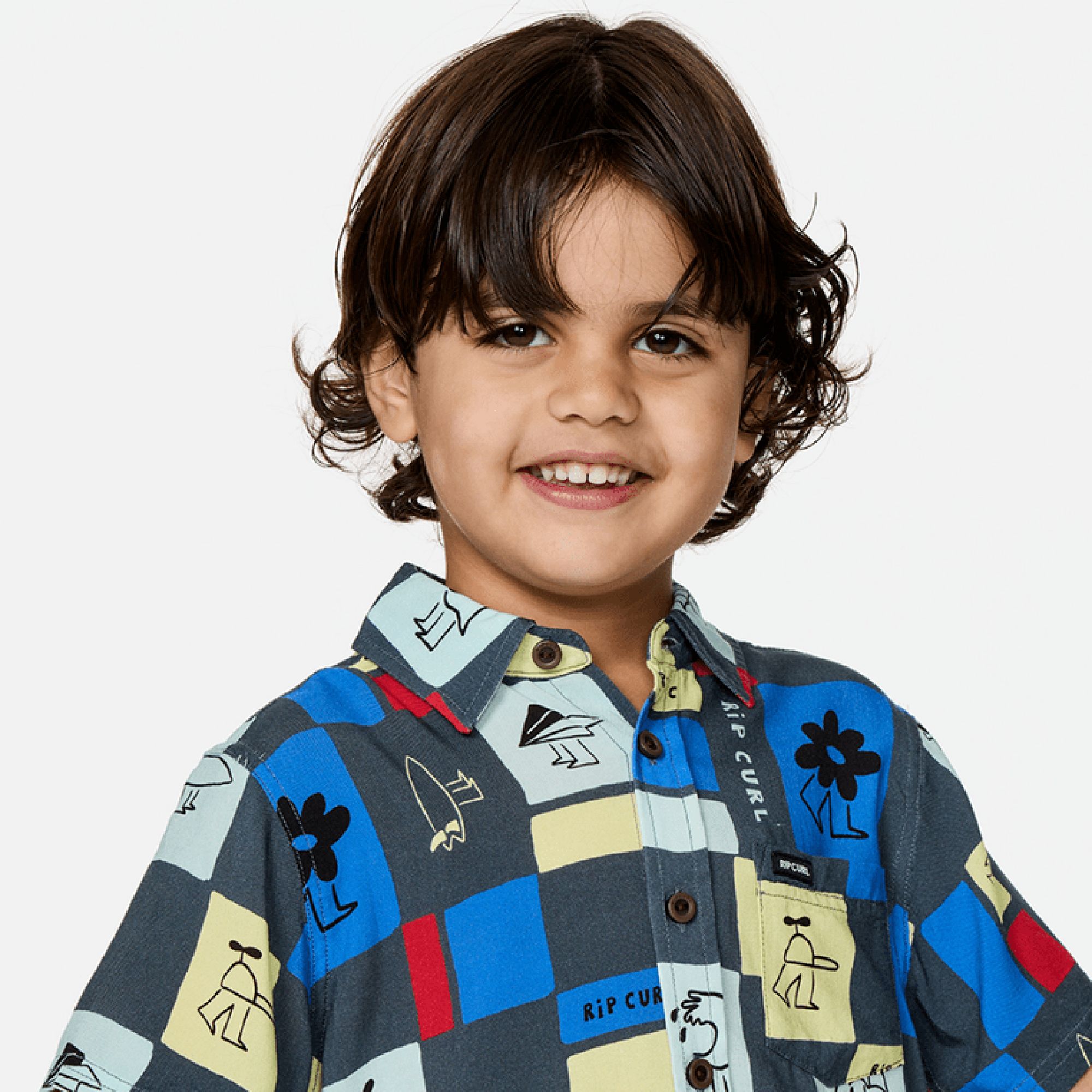 Rip Curl Little Boys' Surf Check Short-Sleeve Shirt product image