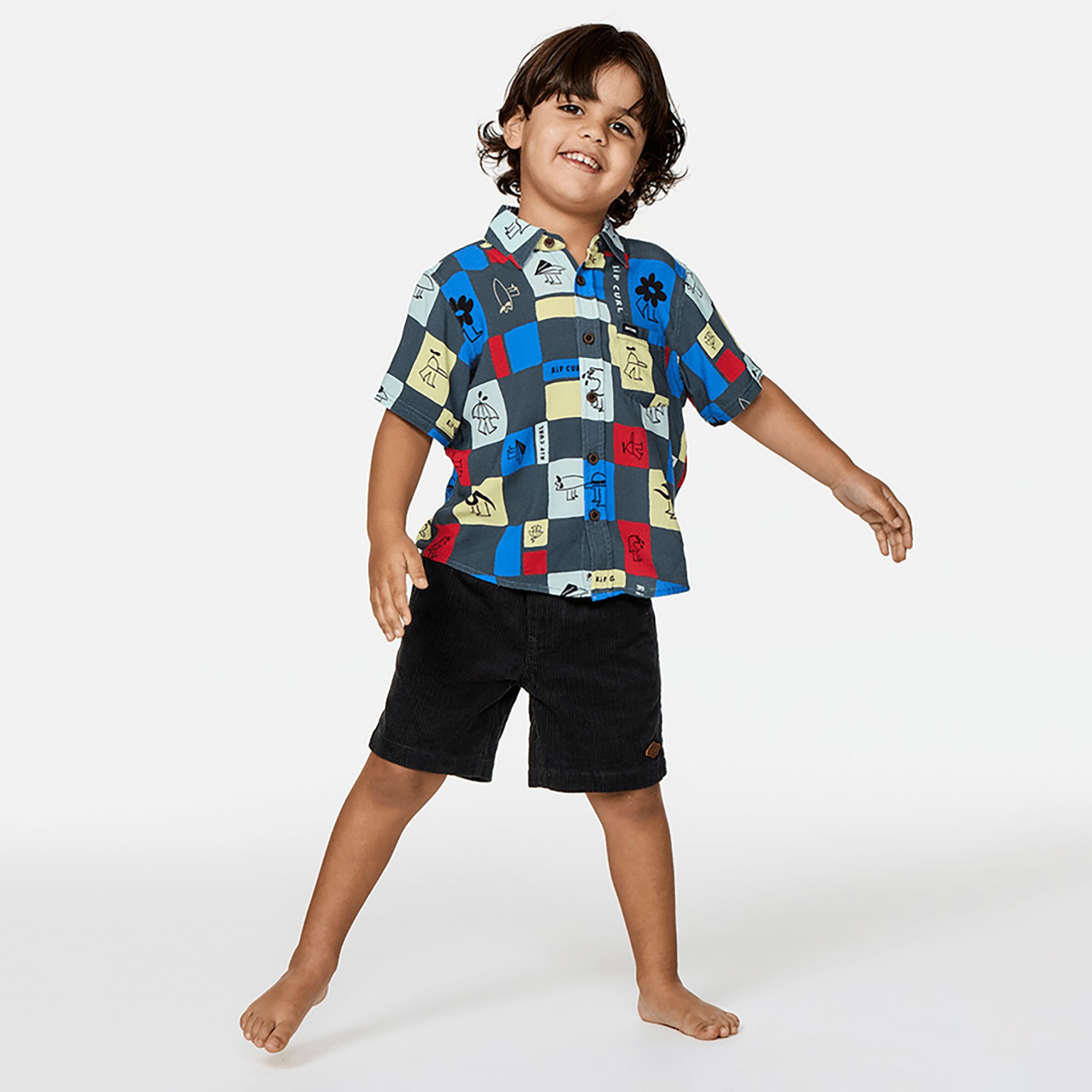 Rip Curl Little Boys' Surf Check Short-Sleeve Shirt product image