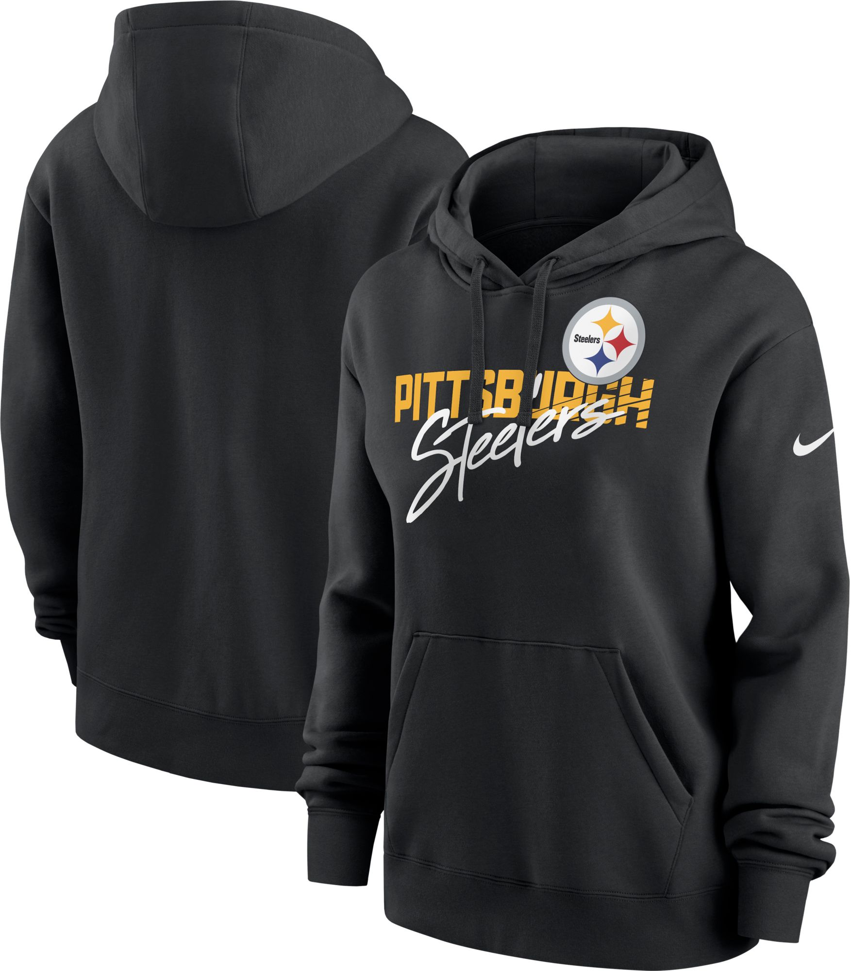 Nike Women's Pittsburgh Steelers Team Slant Black Hoodie