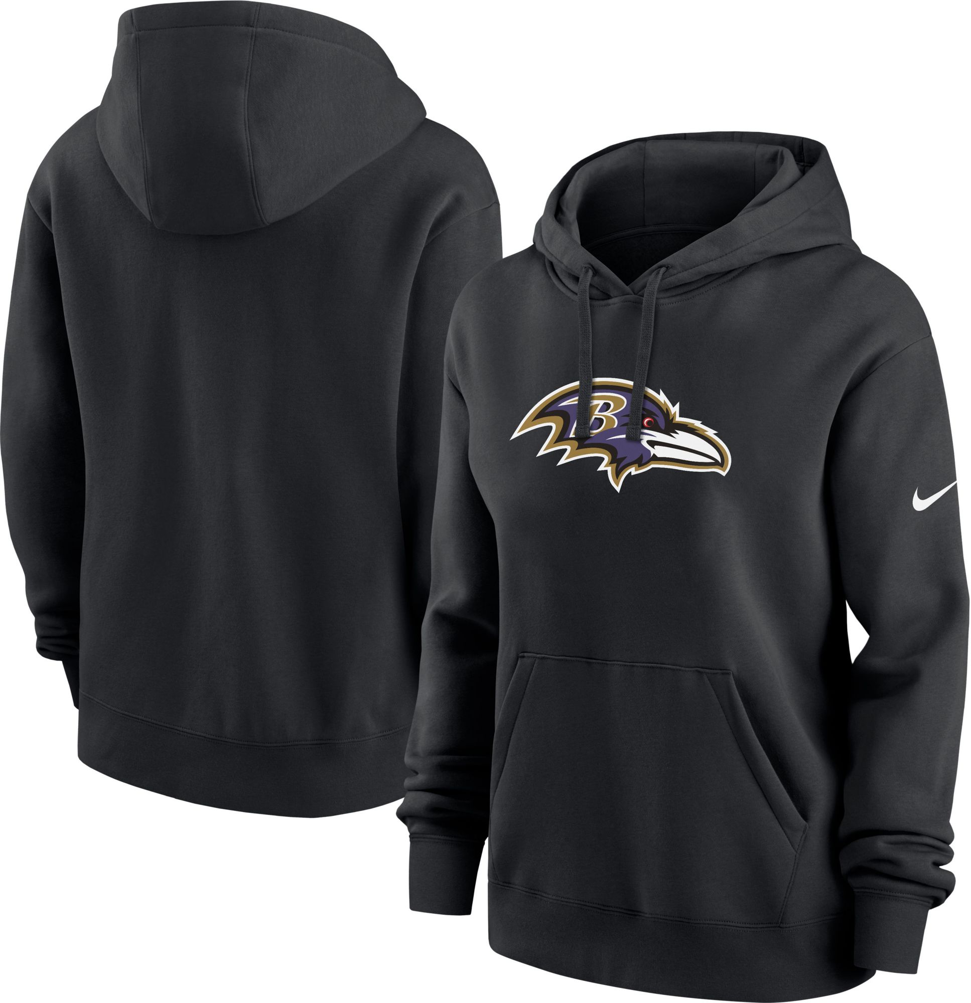 Nike Women's Baltimore Ravens Black Logo Club Pullover Hoodie product image