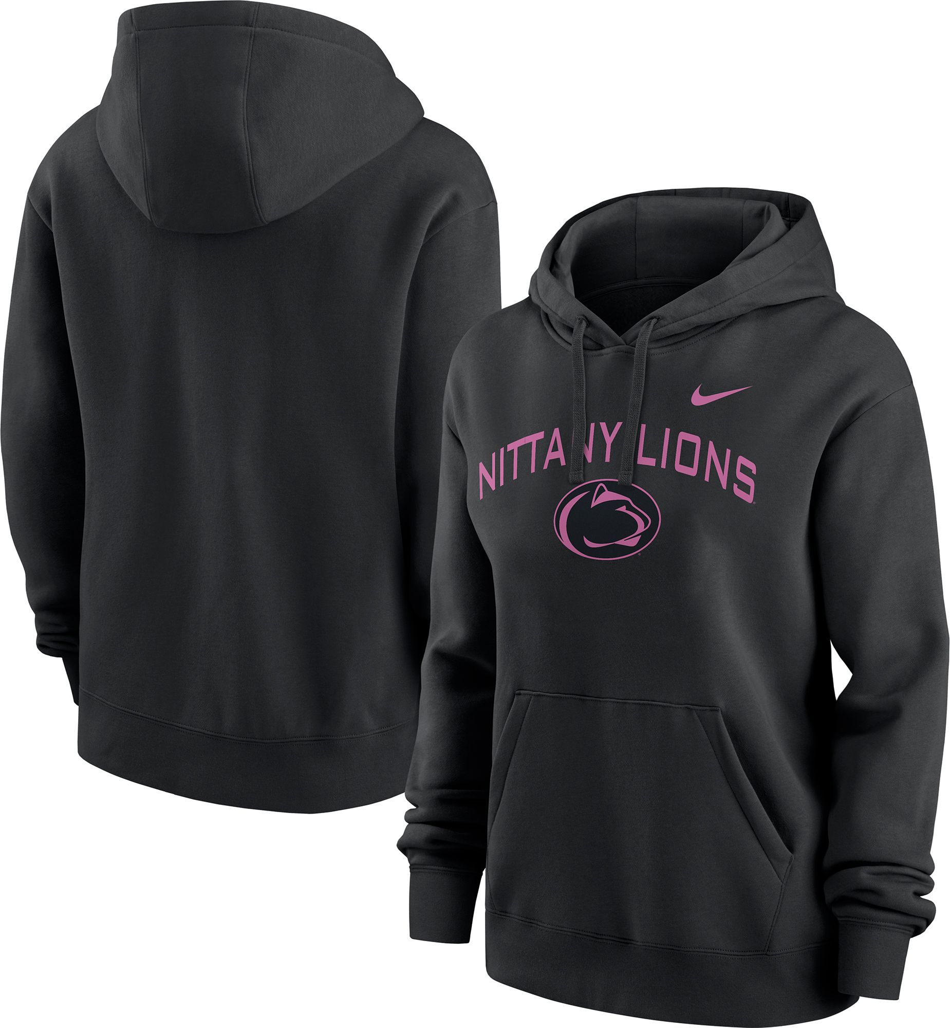 NCAA Women's Penn State Nittany Lions Black Pink Logo Throwback Pullover Hoodie product image