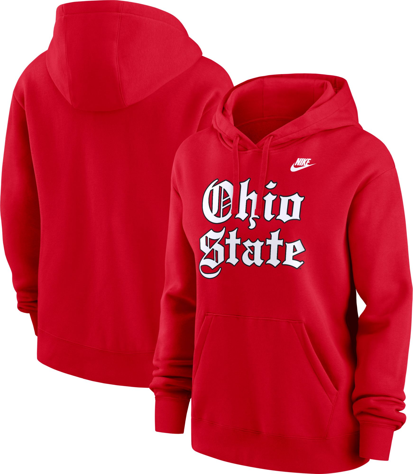 Nike Women's Ohio State Buckeyes Red Old English Pullover Hoodie product image