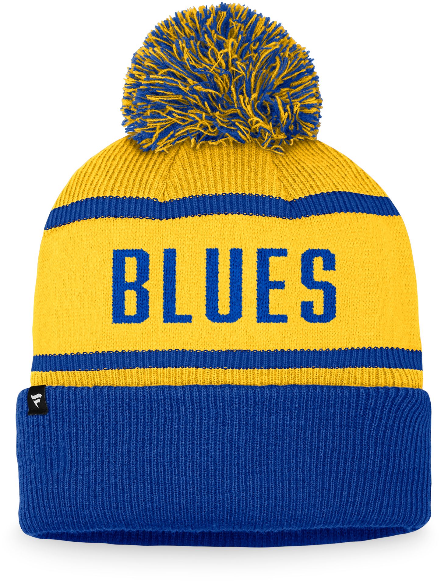NHL Adult St. Louis Blues Vintage Blue Pom Cuffed Beanie product image