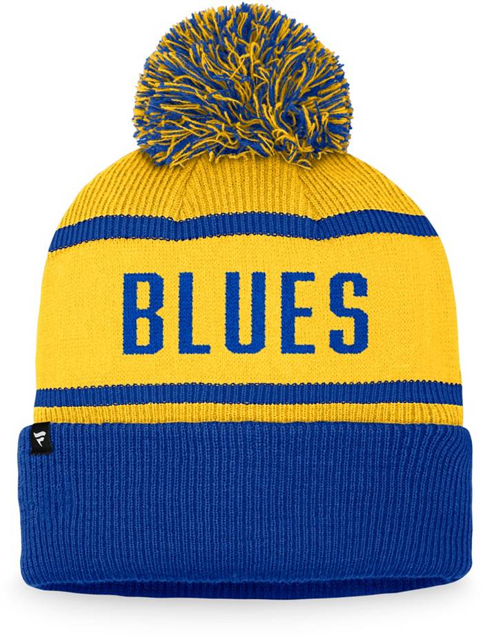Men's Fanatics Branded Navy St. Louis Blues Team Cuffed Knit Hat with Pom