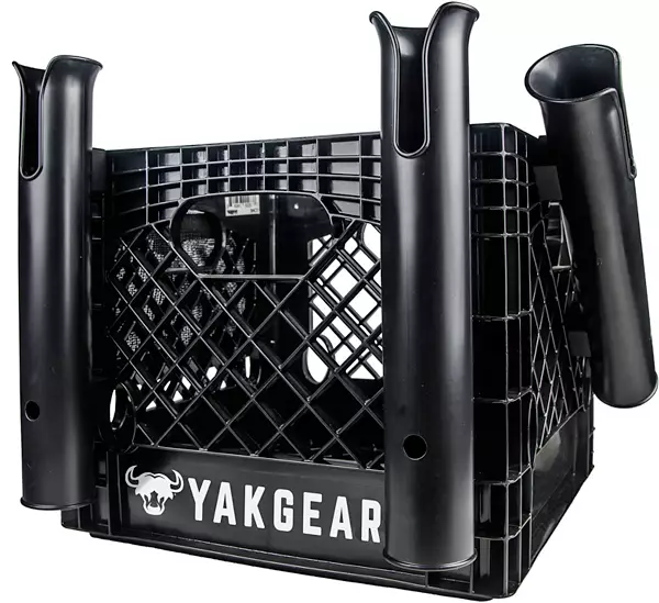YakGear YakGear Triple Rod Holder Kit Milk Crate And Cooler Ready