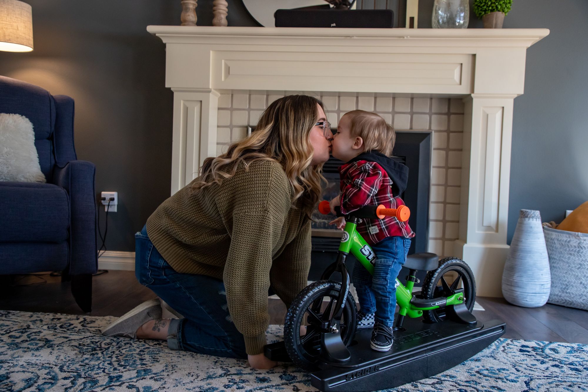 STRIDER Sport 2-in-1 12" Balance Bike and Rocking Base product image