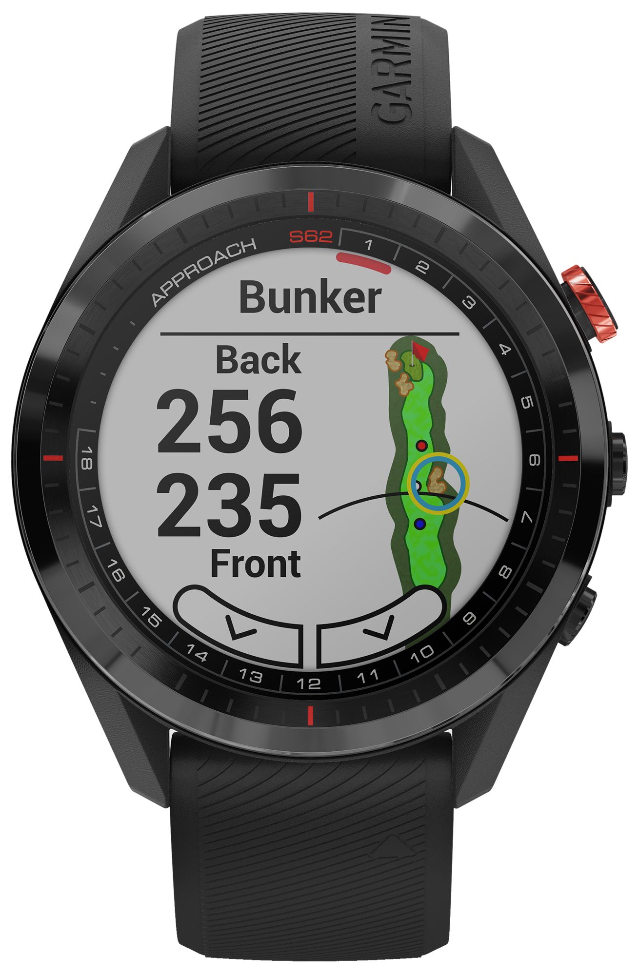 Garmin Approach S62 Premium GPS Golf Smartwatch with CT10 Club Tracking Sensors product image