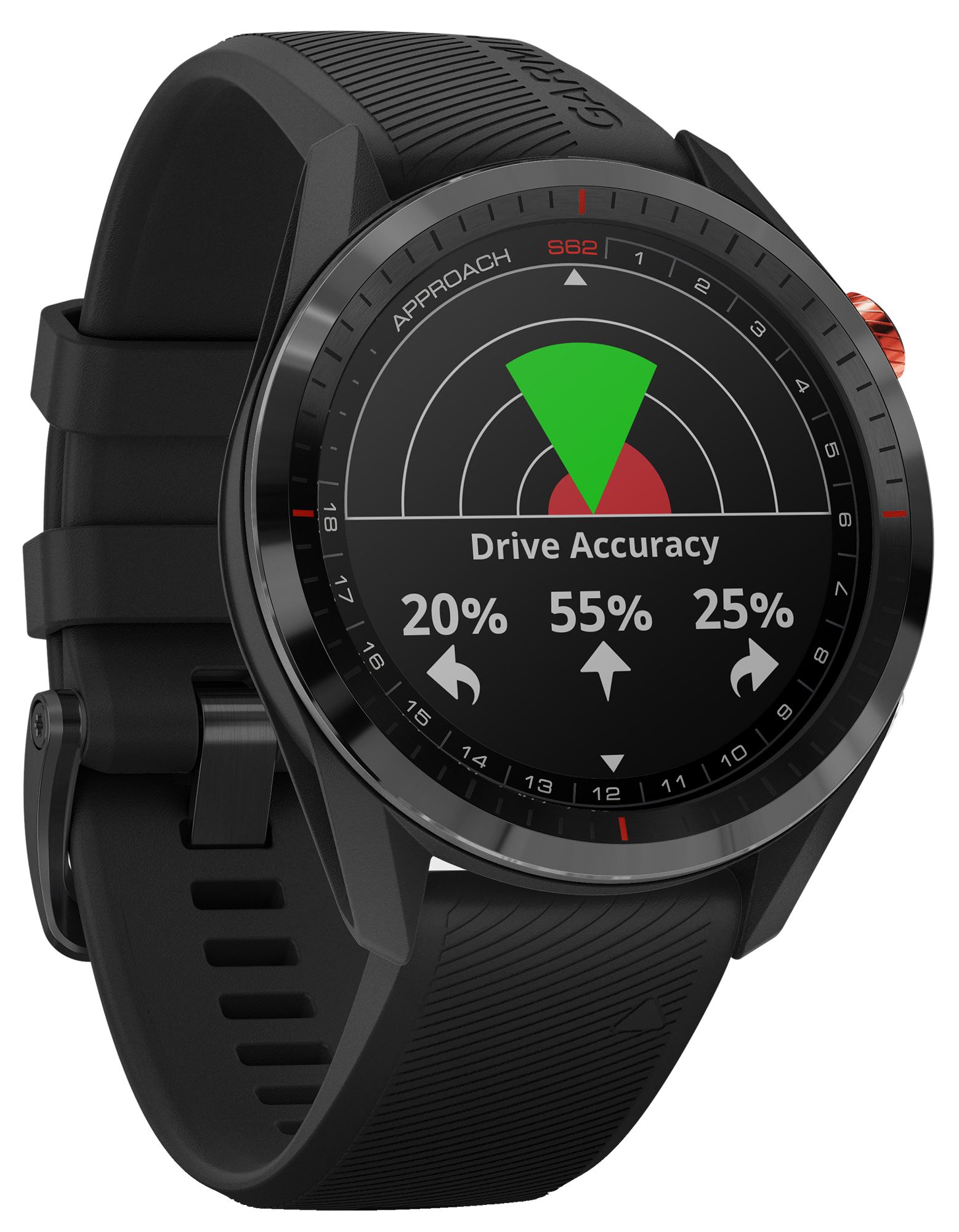 Garmin Approach S62 Premium GPS Golf Smartwatch with CT10 Club Tracking Sensors product image