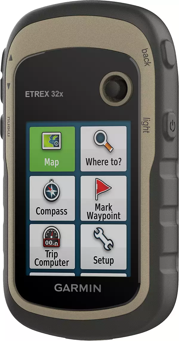 Garmin eTrex 32x, Outdoor Handheld GPS Unit, Altimeter and Compass Sensors,  Button Operated, Preloaded Maps, 2.2 Sunlight Readable Colour Display