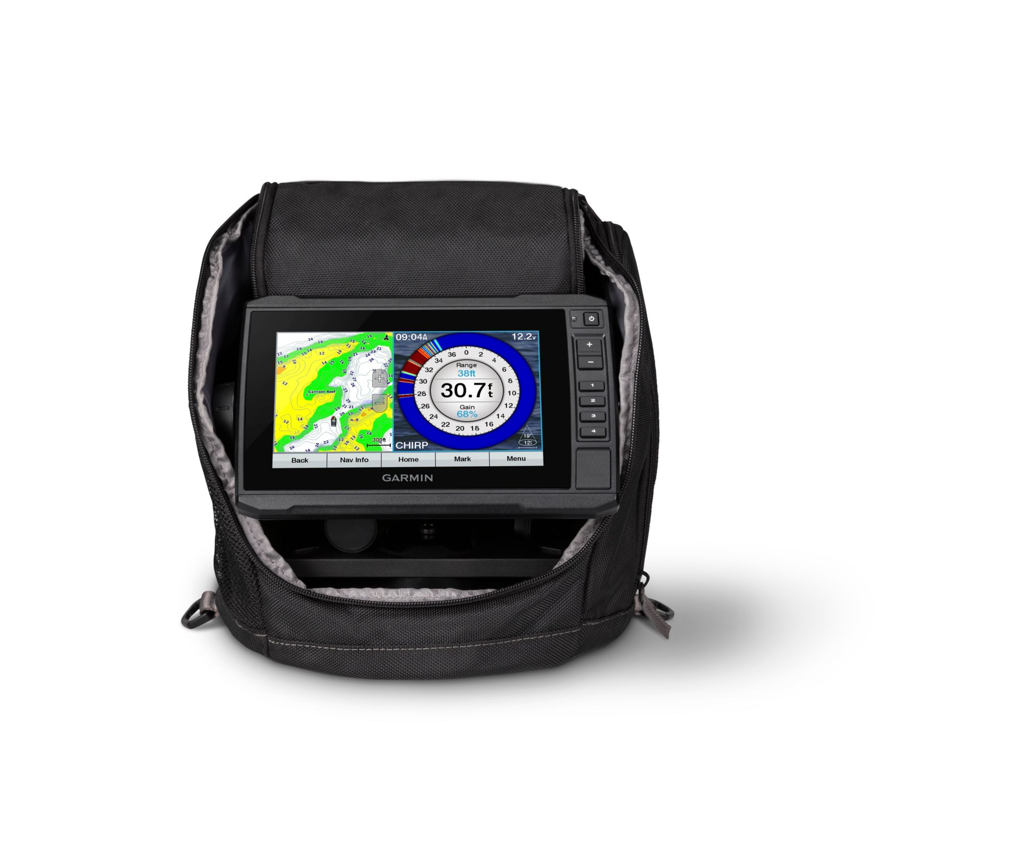 Garmin 7" ECHOMAP UHD 73cv Ice Fishing Bundle product image