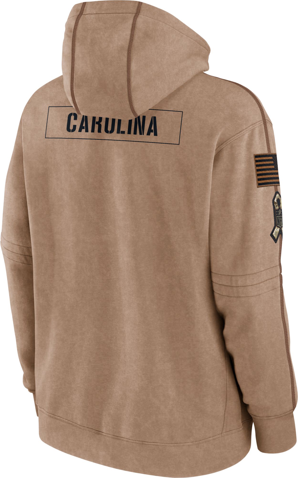 Nike Men's Carolina Panthers 2023 Salute to Service Brown Hoodie