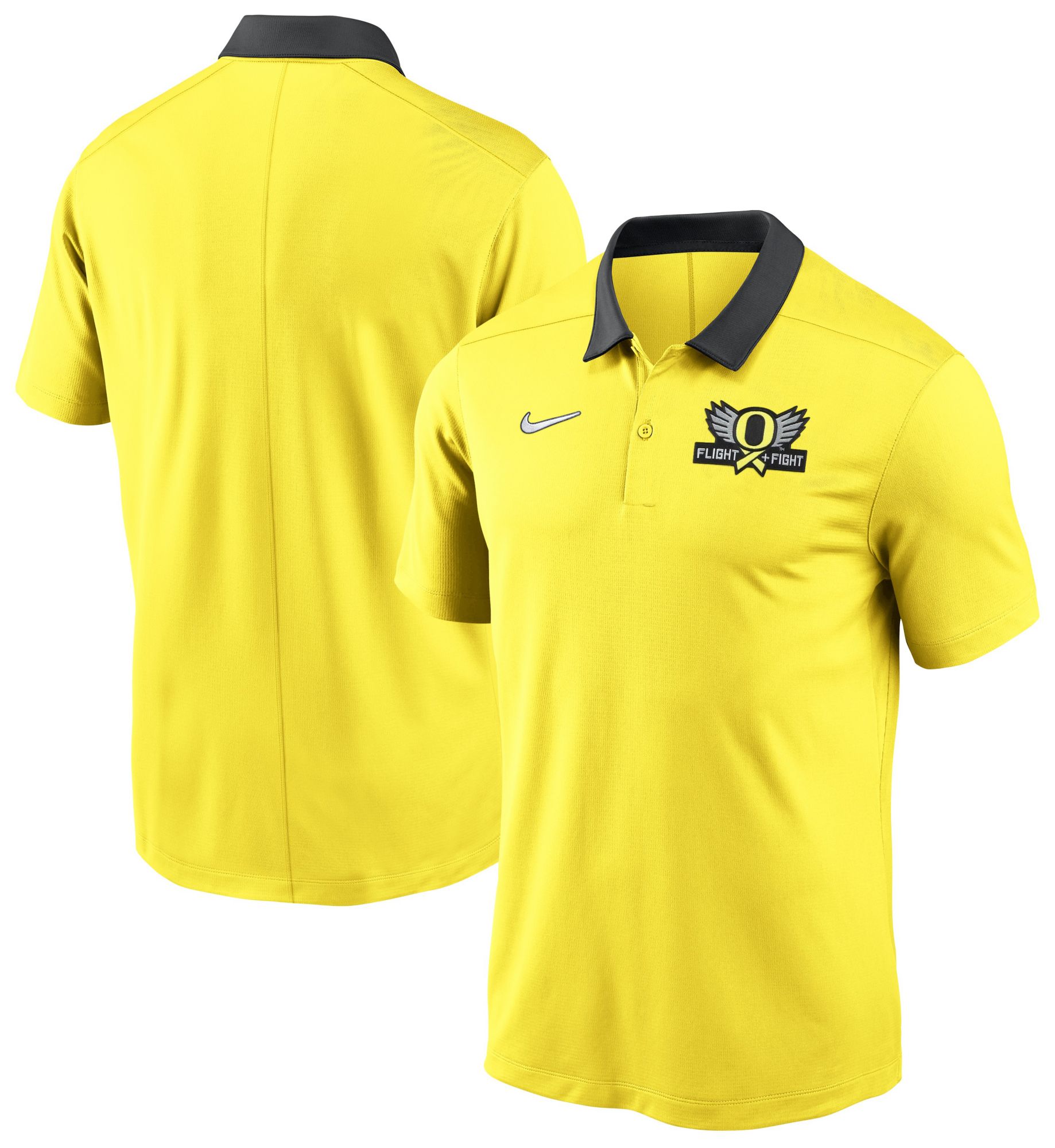 Nike Men's Oregon Ducks Yellow Dri-FIT Alternate Logo Polo product image