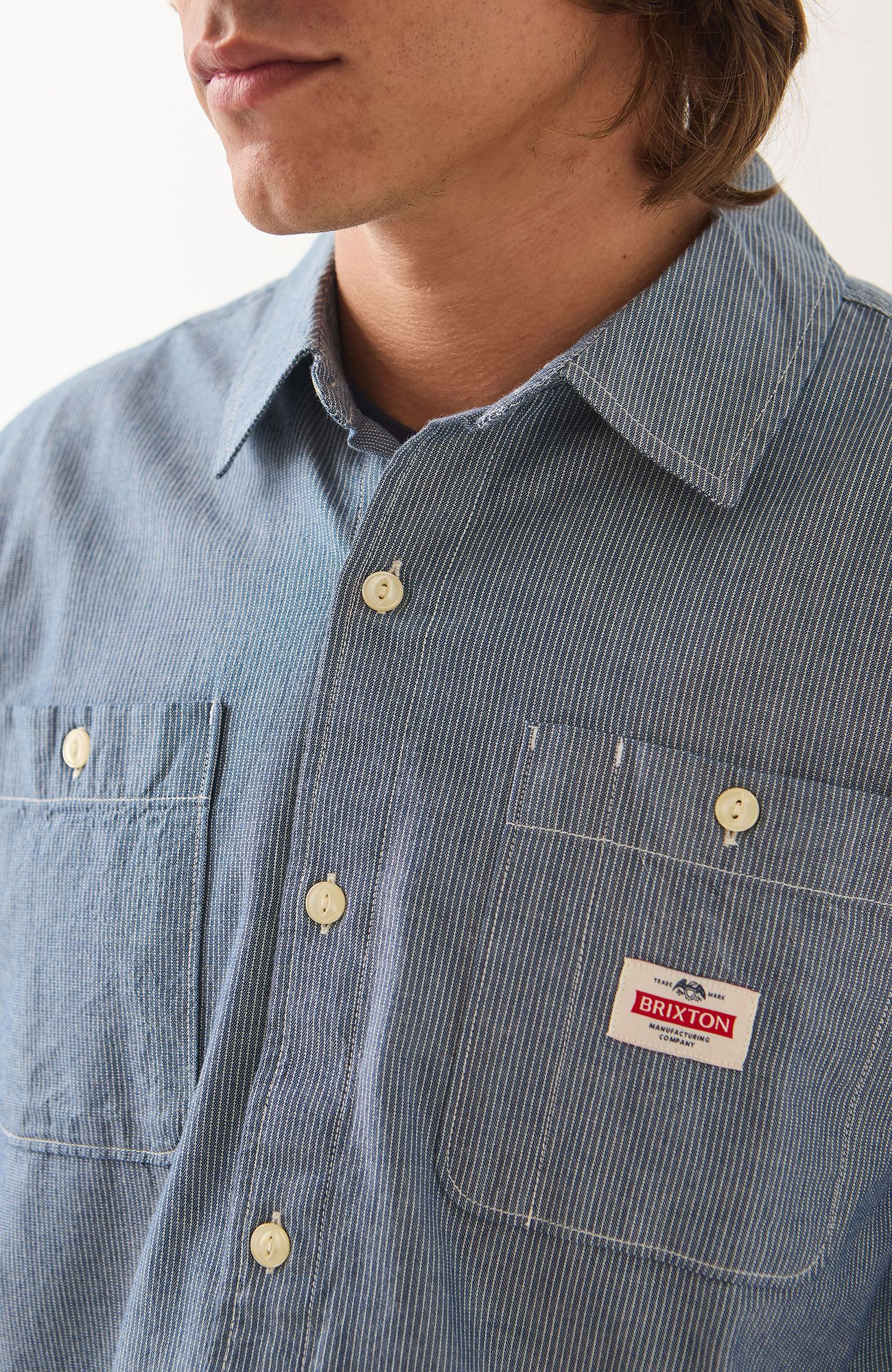 BRIXTON Men's Trademark Long Sleeve Woven Shirt product image