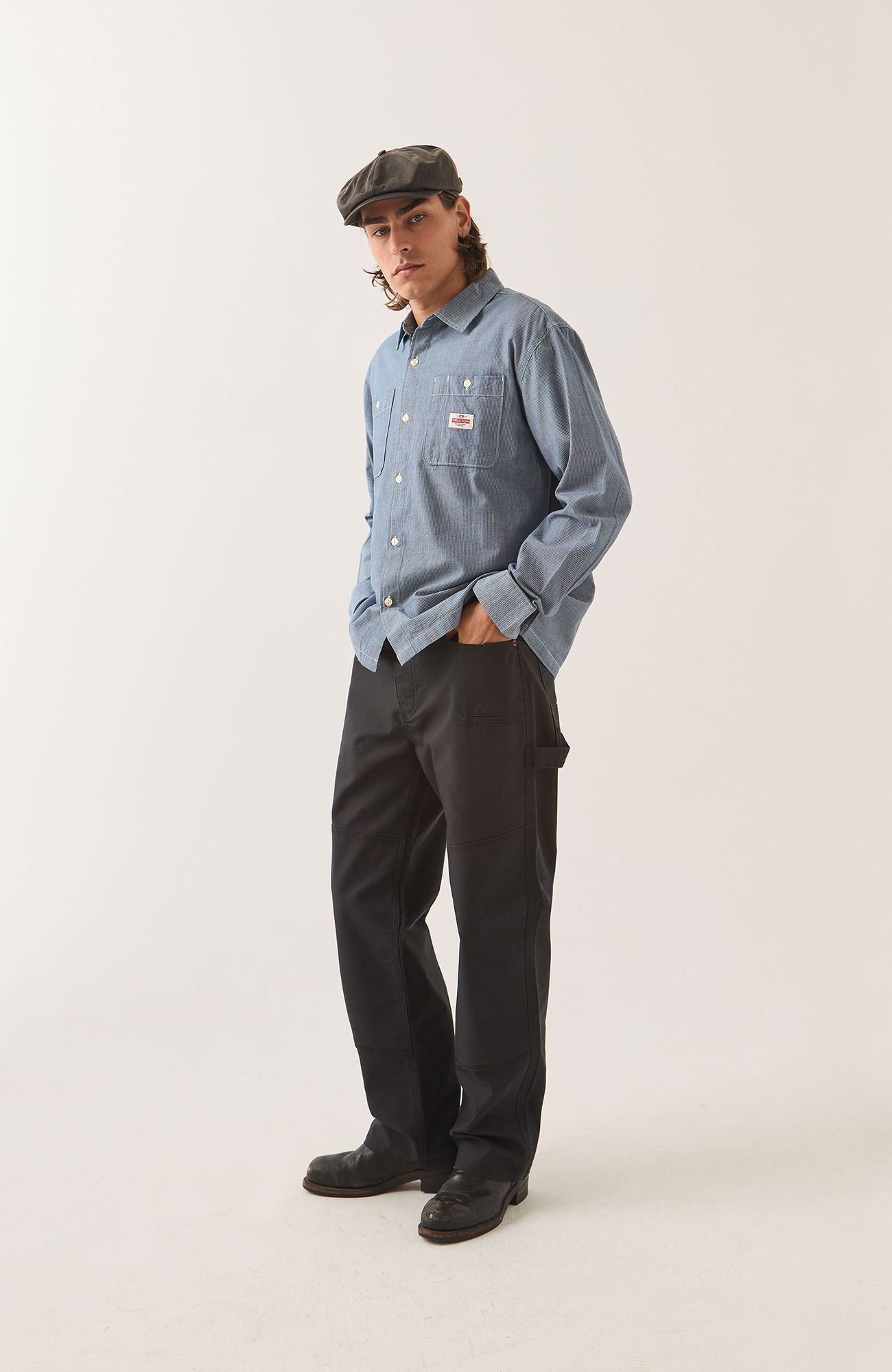 BRIXTON Men's Trademark Long Sleeve Woven Shirt product image