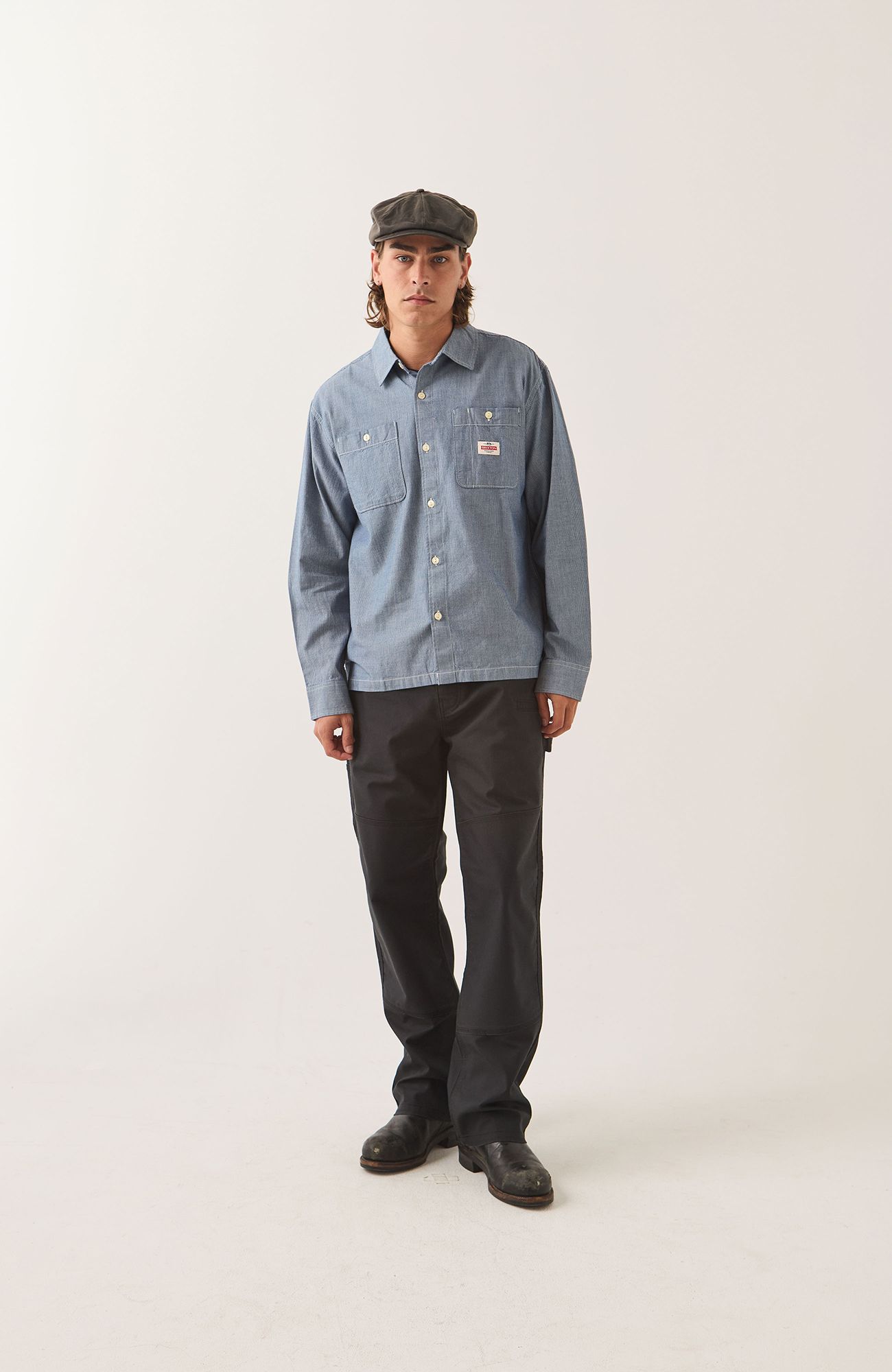 BRIXTON Men's Trademark Long Sleeve Woven Shirt product image