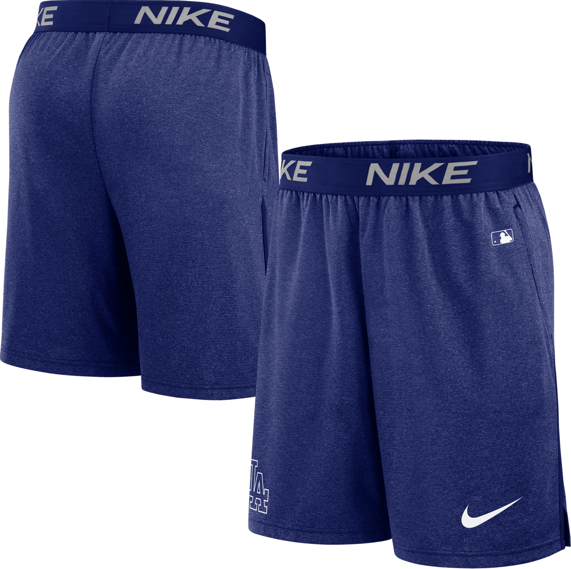 Nike Men's Los Angeles Dodgers Dodger Blue Authentic Collection Knit Shorts