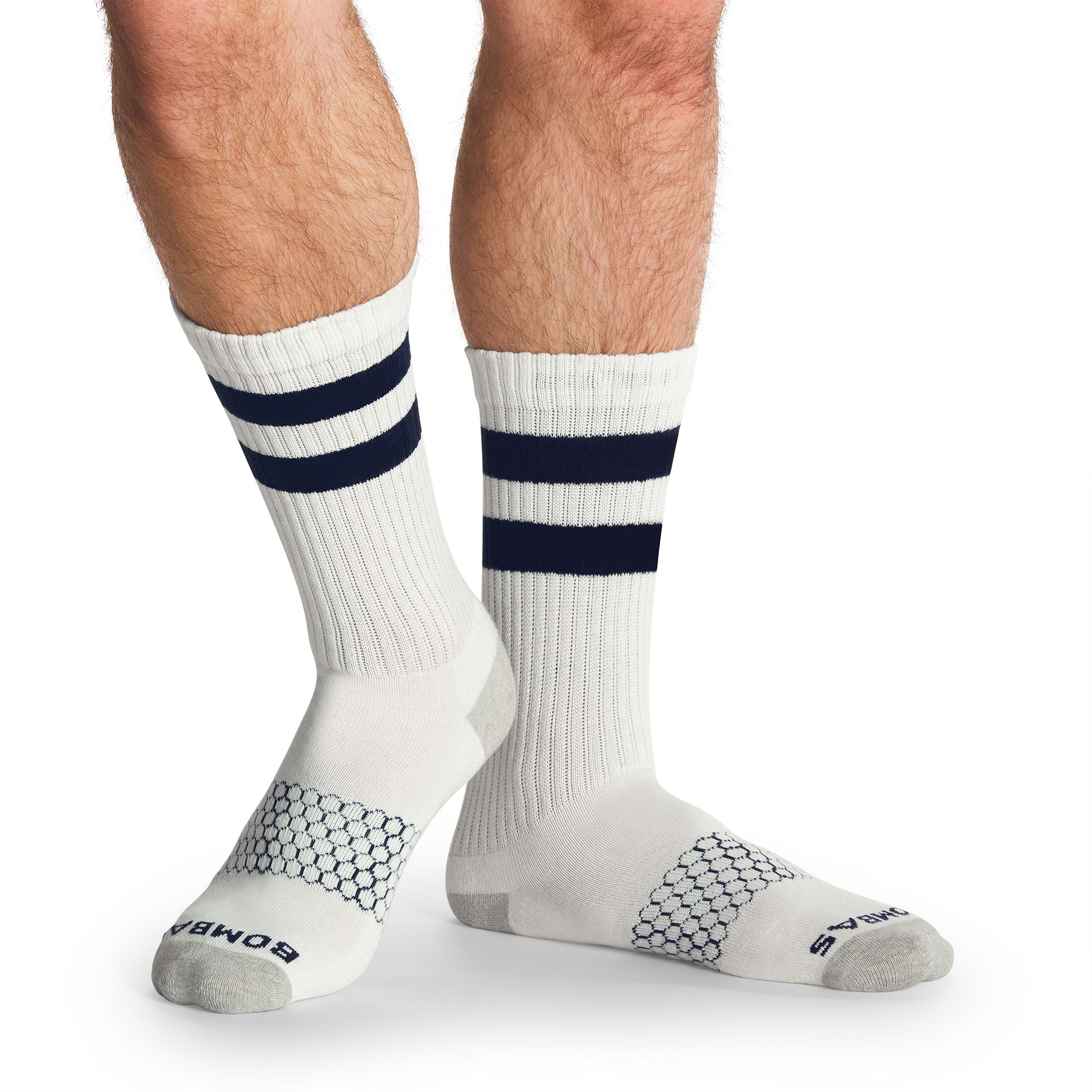 Bombas Men's Vintage Stripe Calf Socks product image