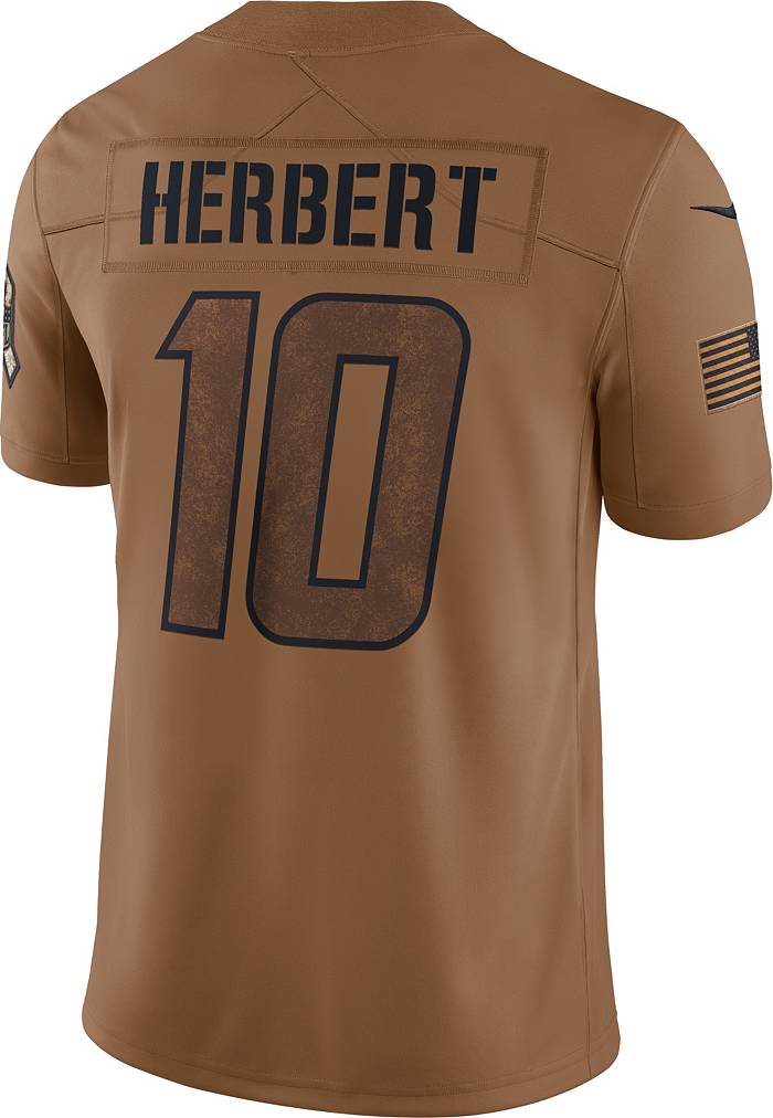 Men's Nike Justin Herbert Gold Los Angeles Chargers Inverted